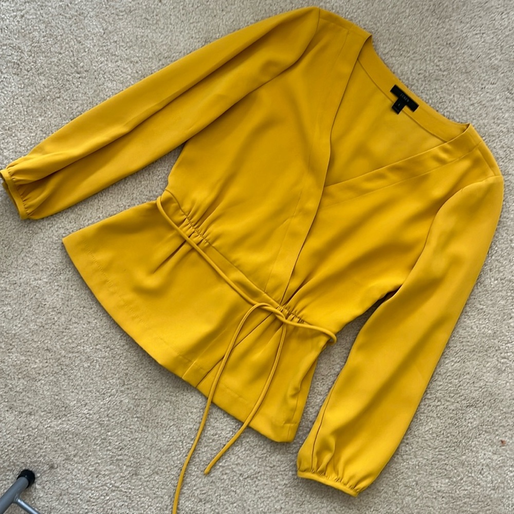 Jcrew size 6 mustard blouse